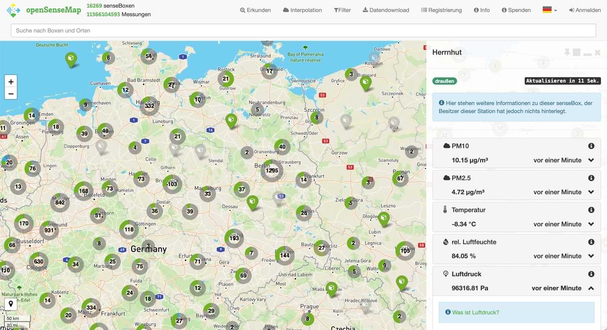 Feinstaubsensor Herrnhut