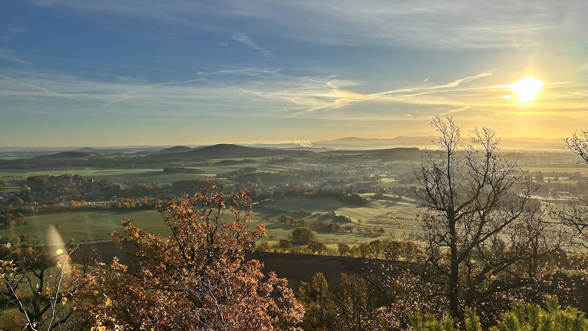 Herrnhut Ausicht ins Riesengebirge