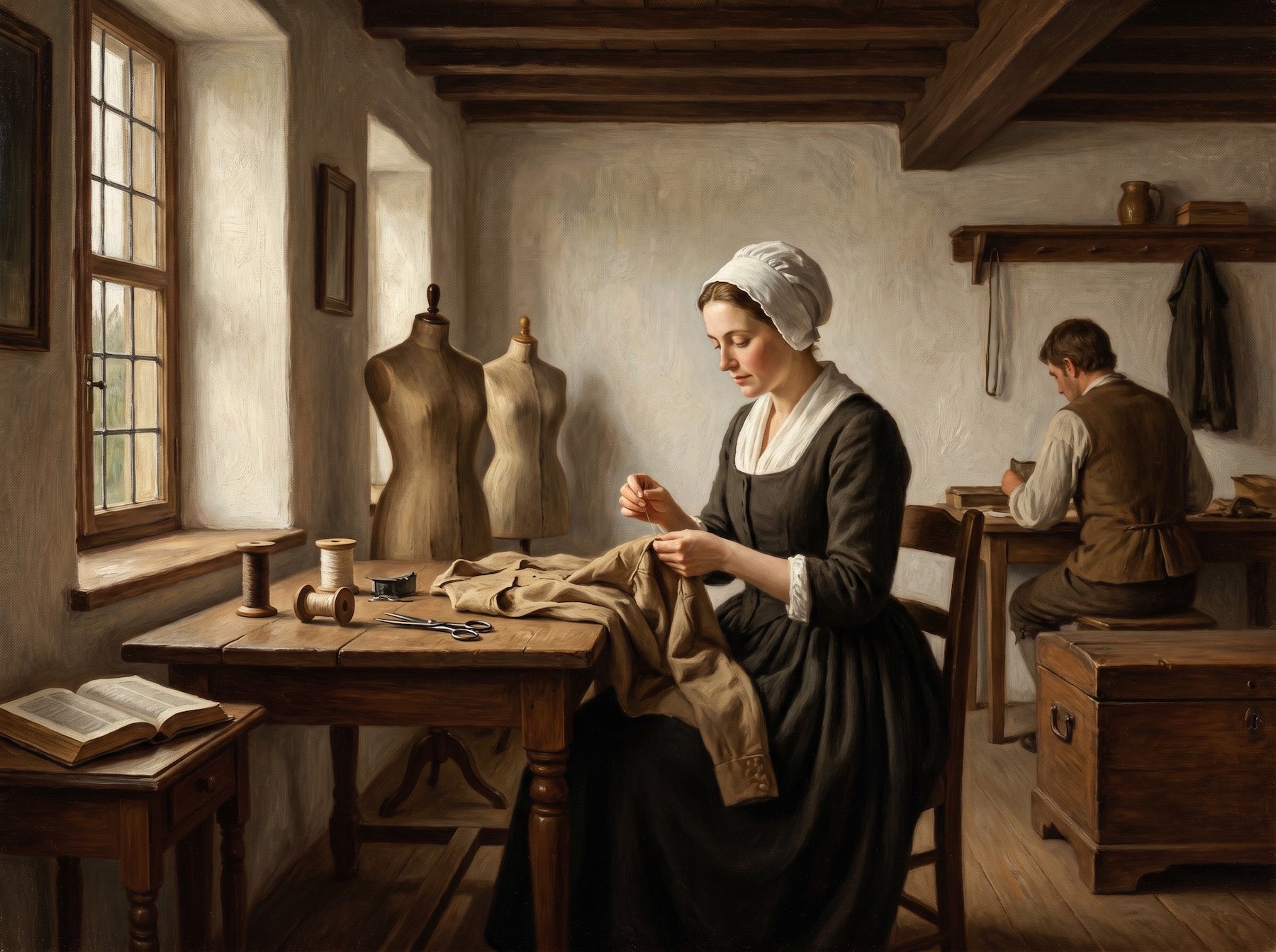KI-generiertes Gemälde-Herrnhut-1770